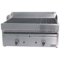 Grill-vapeur gaz avec grille de cuisson en fonte -Top-