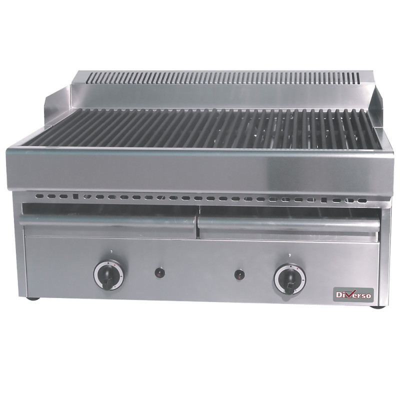 Grill-vapeur gaz avec grille de cuisson en fonte -Top-