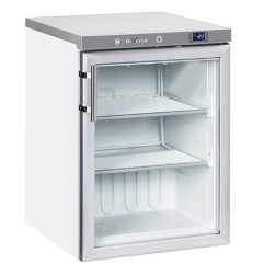 Congélateur statique, porte vitrée, 200 litres - Blanc