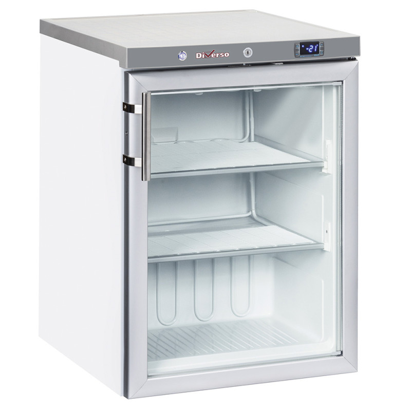 Congélateur statique, porte vitrée, 200 litres - Blanc Congélateur statique, porte vitrée, 200 litres - Blanc