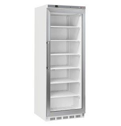 Armoire congélateur, porte vitrée, statique, 400 litres - Blanc