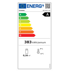Frigo ventilé, porte vitrée, 200 Lit. acier inox