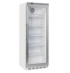 Armoire frigorifique, porte vitrée, ventilée, 400 Litres - blanc