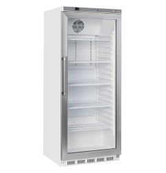Armoire frigorifique GN 2/1, porte vitrée, ventilée, 600 Litres - blanc