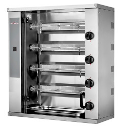 Rôtissoire à poulets gaz, 4 broches (12 poulets) SMALL