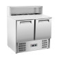 Table pizzas frigorifique 2 portes GN1/1, structure réfrigérée 5x GN1/6-150 mm Table pizzas frigorifique 2 portes GN1/1, structure réfrigérée 5x GN1/6-150 mm