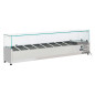 Structure réfrigérée 8x GN 1/4 - 150 mm, avec vitre Structure réfrigérée 8x GN 1/4 - 150 mm, avec vitre