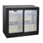 Refroidisseur de bouteilles ventilé, 2 portes vitrées coulissantes Refroidisseur de bouteilles ventilé, 2 portes vitrées coulissantes