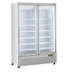 Vitrine Frigo verticale, 2 portes, 1085 litres  - BLANCHE