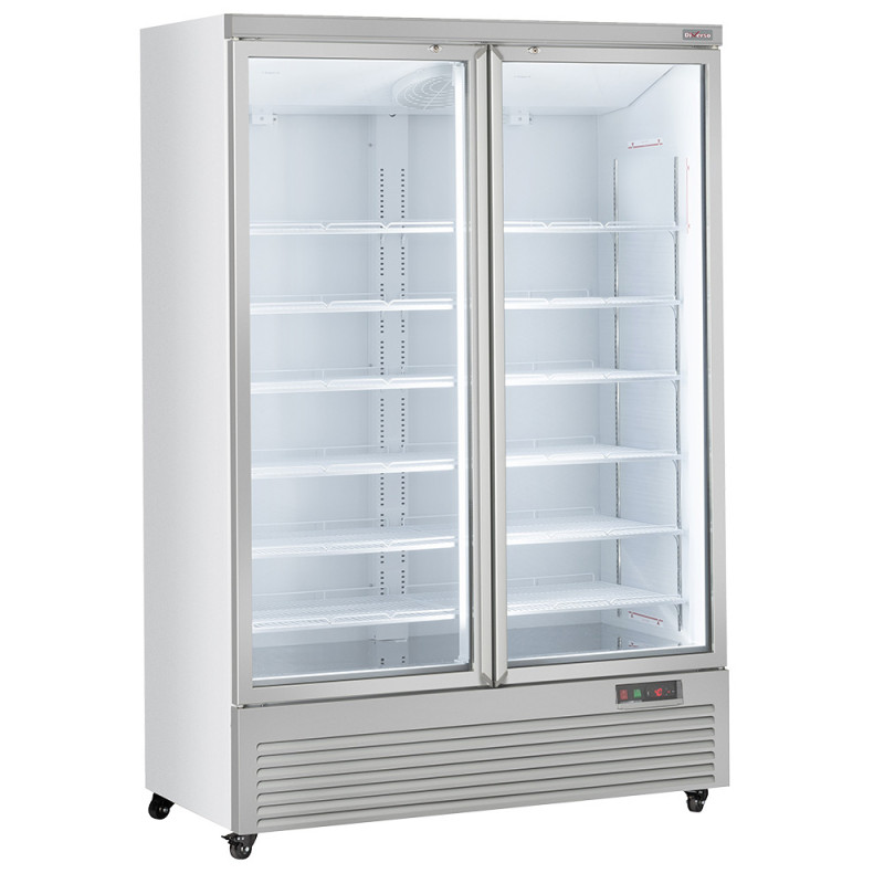 Vitrine Frigo verticale, 2 portes, 1085 litres - BLANCHE Vitrine Frigo verticale, 2 portes, 1085 litres - BLANCHE