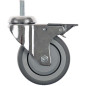 ROULETTE PIVOTANTE A TIGE FILETE M12 DIAM 100 mm (avec frein) ROULETTE PIVOTANTE A TIGE FILETE M12 DIAM 100 mm (avec frein)