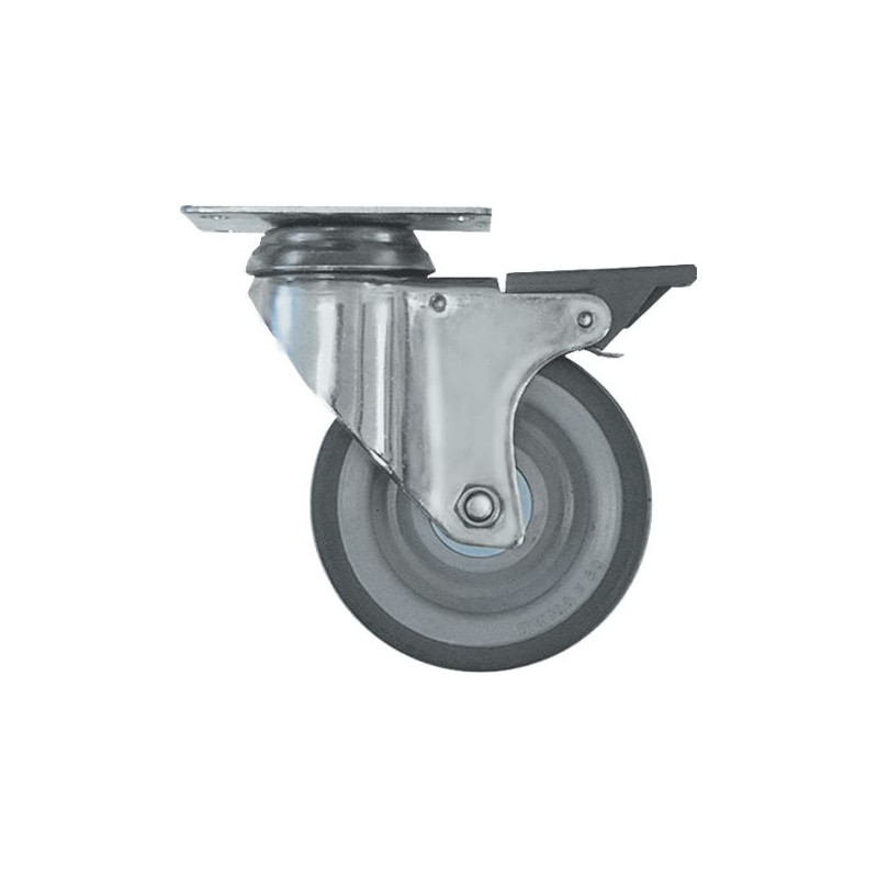 ROULETTE PIVOTANTE A PATINE 95x70 mm DIAM 100 mm (avec frein) ROULETTE PIVOTANTE A PATINE 95x70 mm DIAM 100 mm (avec frein)
