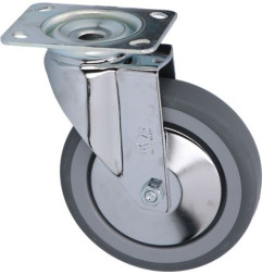 ROULETTE PIVOTANTE A PATINE 95x70 mm DIAM 125 mm (sans frein)