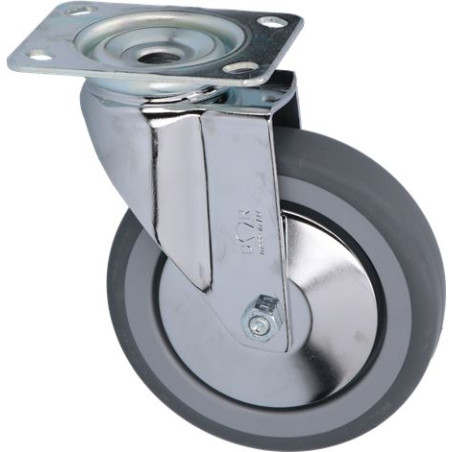 ROULETTE PIVOTANTE A PATINE 95x70 mm DIAM 125 mm (sans frein)