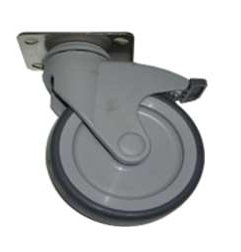 Roue à platine 50x70mm hauteur 160mm (avec frein) 249006