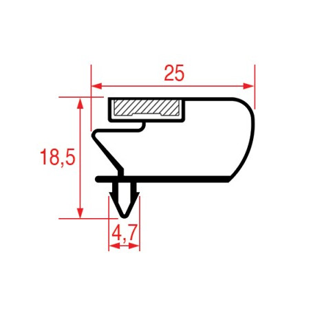JOINT 1048 Ou 9796 A ENCASTRER INOMAK 310x408 mm