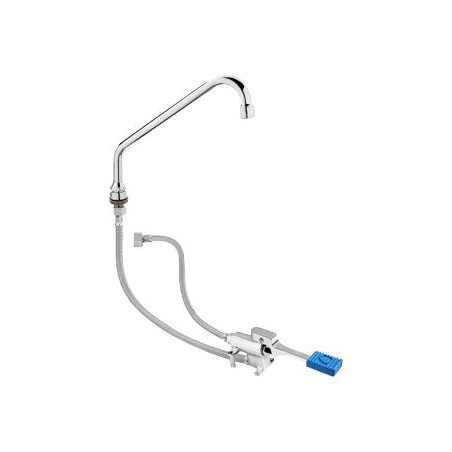 Kit robinet, pédale et flexible (eau froide seul)