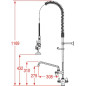 Douchette grande cuisine EverSteel T&S Douchette grande cuisine EverSteel T&S