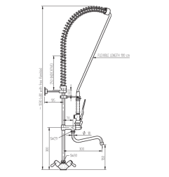 Douchette professionnelle grande cuisine MONOLIGHT BI-MITIGEUR (+300) - OFFRE SPECIALE