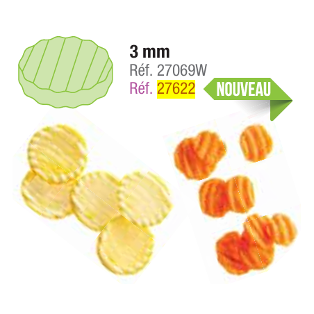 Disque Essential pommes ondulés 5mm