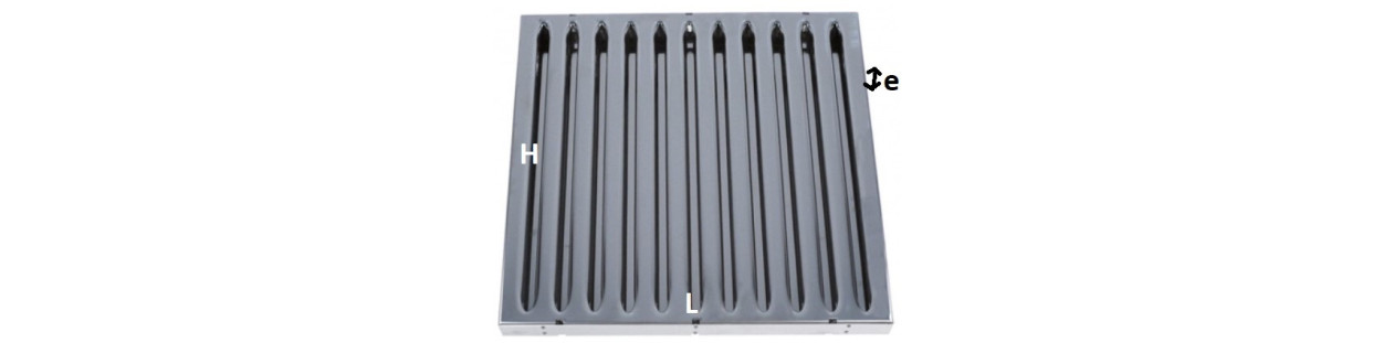 Filtres hotte en sur mesure